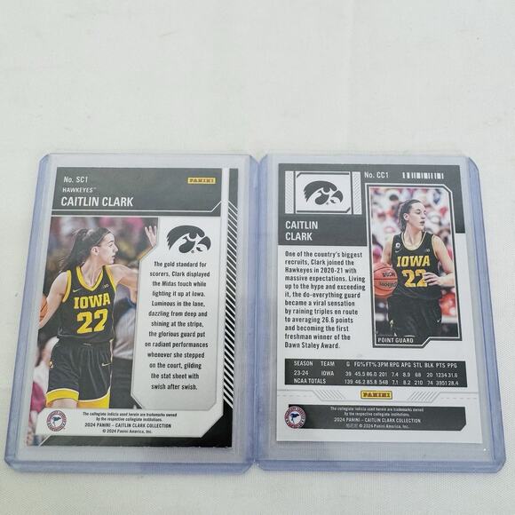 2024 Panini Caitlin Clark Contenders School Colors & Season Ticket Parallel Lot - Picture 4 of 6